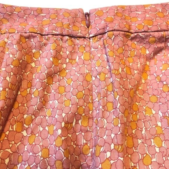 Women's Talbots Petites 2 Petite Pink Coral Floral Pencil Skirt Unlined Slim - Picture 4 of 10